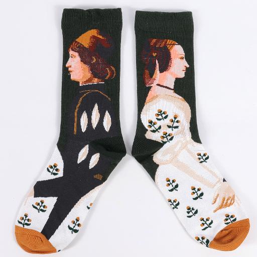 ნახატიანი წინდა ბამბუ კოდი 123640-1