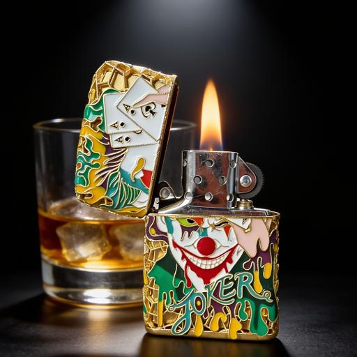 ZIPPO ORIGINAL THE JOKER სანთებელა