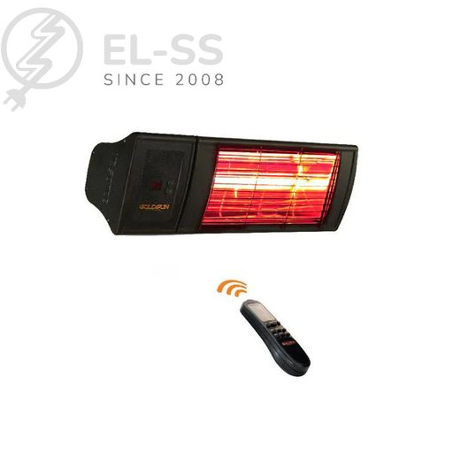 Goldsun Supra Plus Black GSS20P 2000W Remote Control Water-Proof Outdoor Electric Infrared Heater