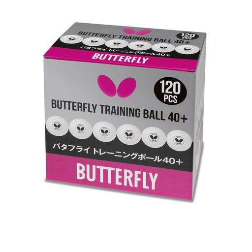Butterfly Training Ball მაგიდის ჩოგბურთის ბურთი, ზომა:40, 120 ცალი