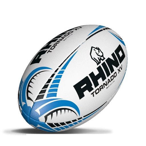 რაგბის ბურთი Rhino Tornado XV თეთრი, ზომა 5