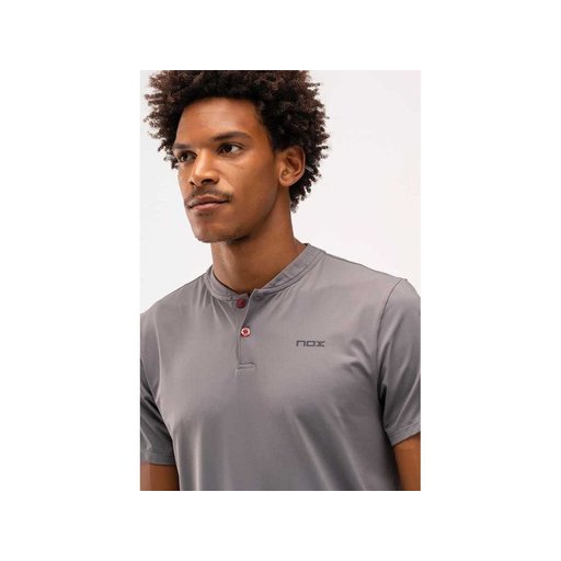 პადელის სპორტული მაისური MEN'S POLO SHIRT STEEL GREY