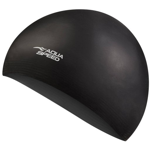 საცურაო ქუდი დიდებისთვის SOFT LATEX შავი